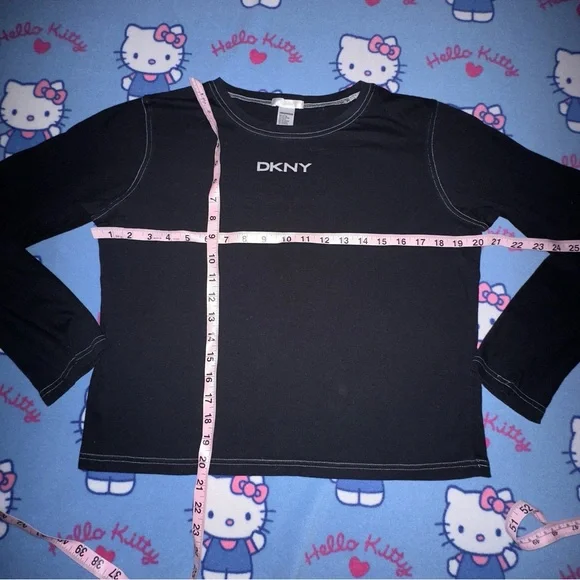 dkny logo basic longsleeve top - Picture 3 of 7